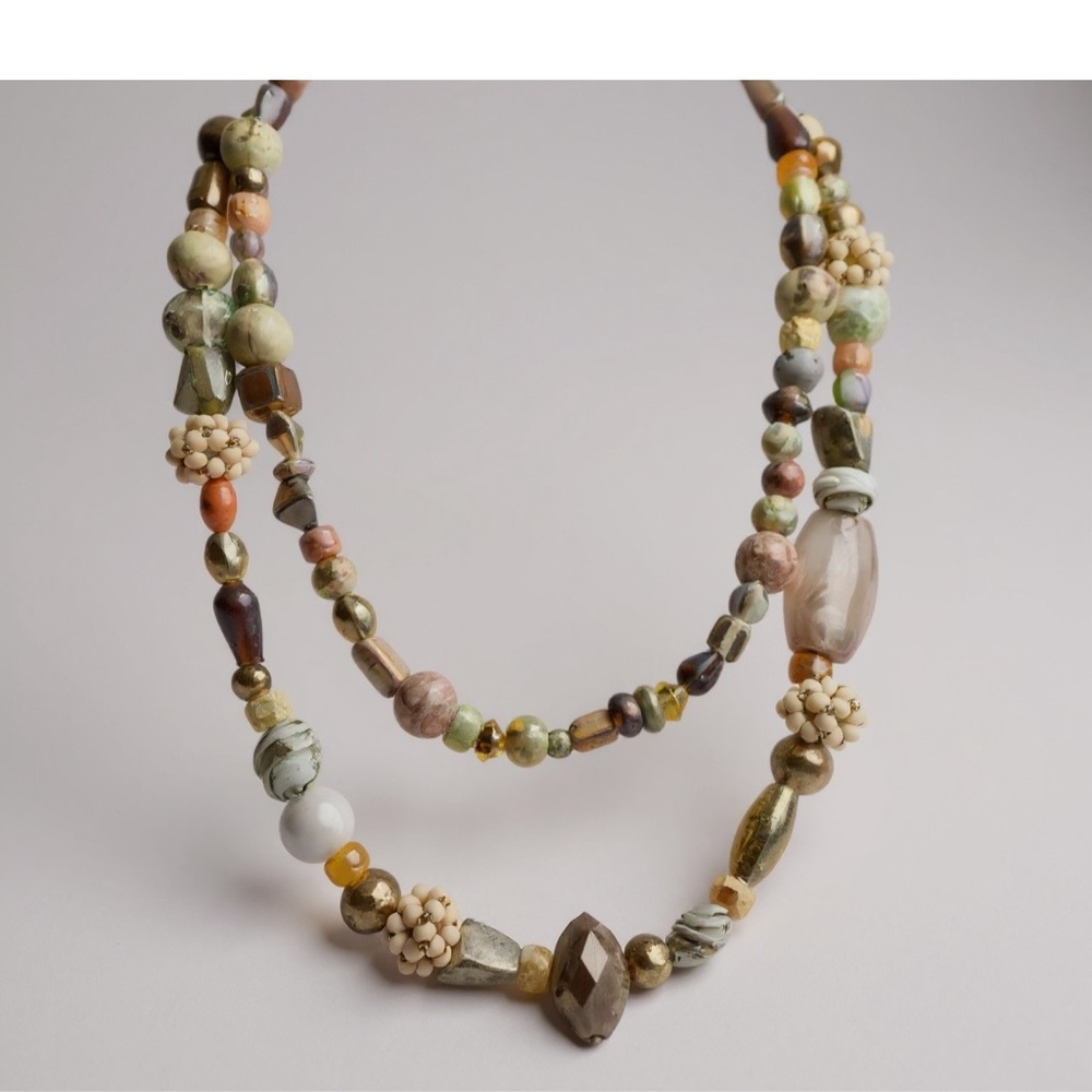 Earthy Tones Beaded Necklace